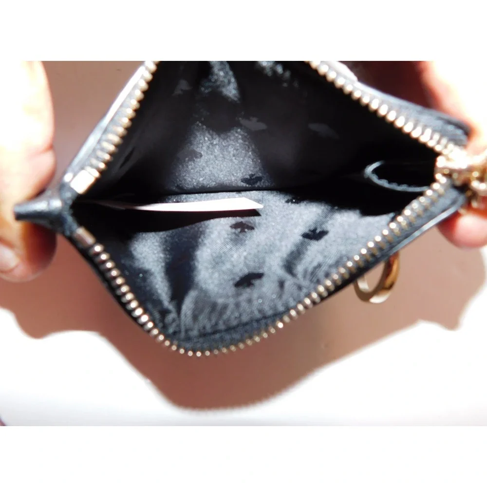 NEW KATE SPADE LAUREL WAY BITSY CARD CASE COIN PURSE KEY FOB POUCH WALLET‎ BLACK